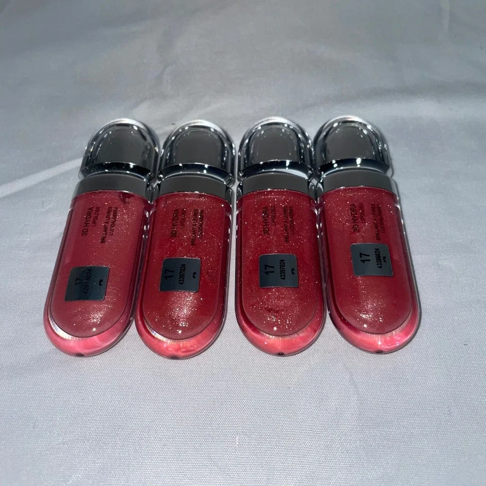 Lot of 4 Kiko Milano 3D Hydra Lipgloss 17 Pearly Mauve 0.21 fl oz Each New Boxed